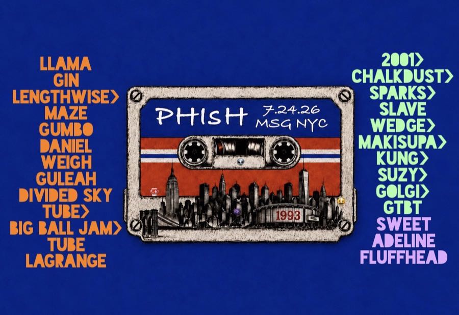 Setlist art for Phish — Madison Square Garden, 24 July 2026